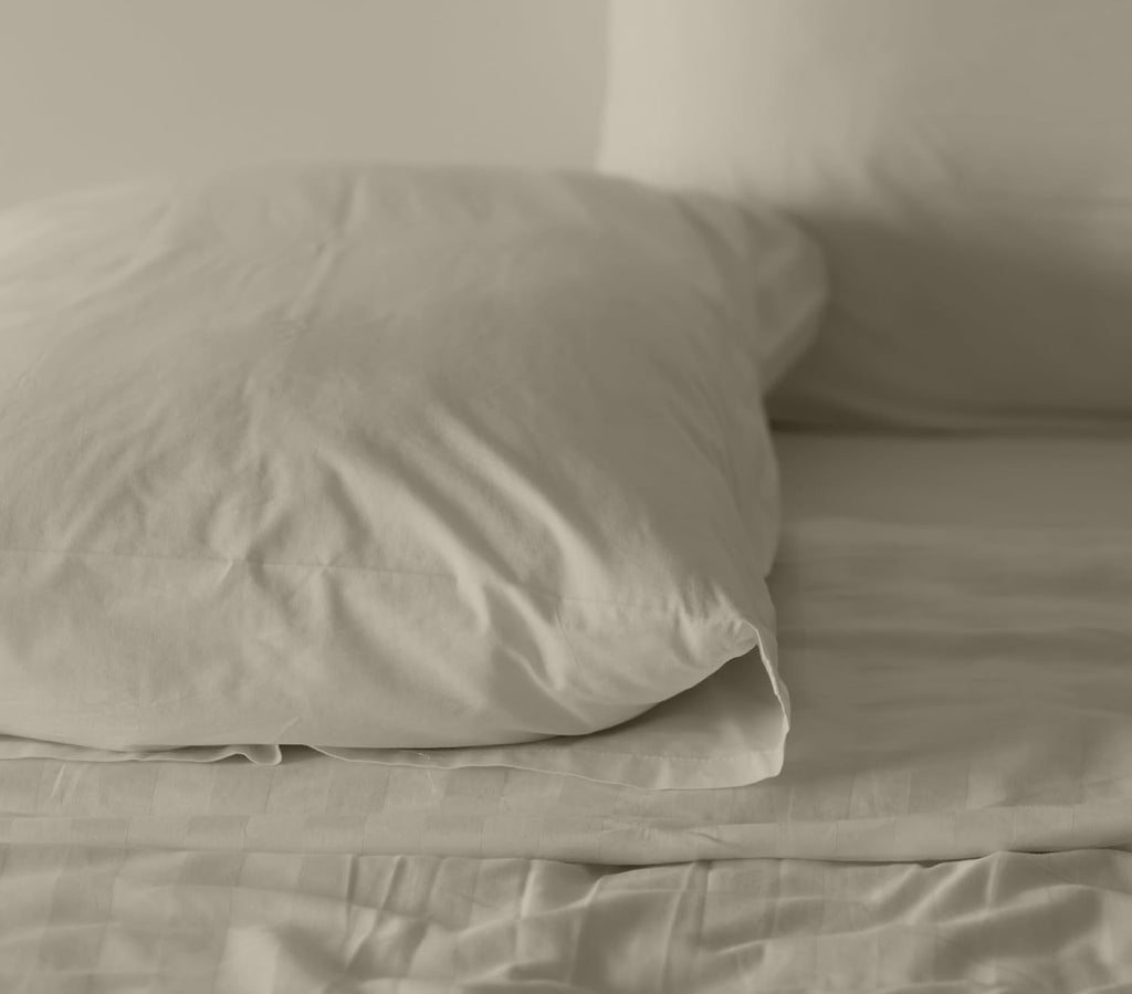 Ruvanti 100% Cotton Percale Sheets Queen Size – Crisp Cooling Bed Sheets for Hot Sleepers, Deep Pocket 16”, Soft Breathable & Durable Hotel…