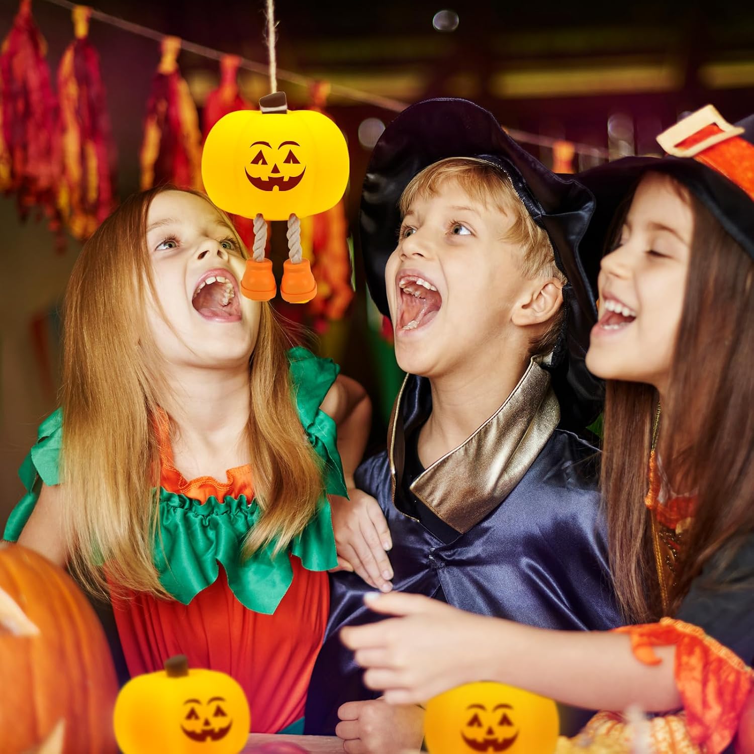 Gefaxi Pumpkin Night Light for Kids Cute Jack O Lantern Halloween Decor Nightlight for Baby Nursery Toddler Squishy Pumpkin Lights Cordless…