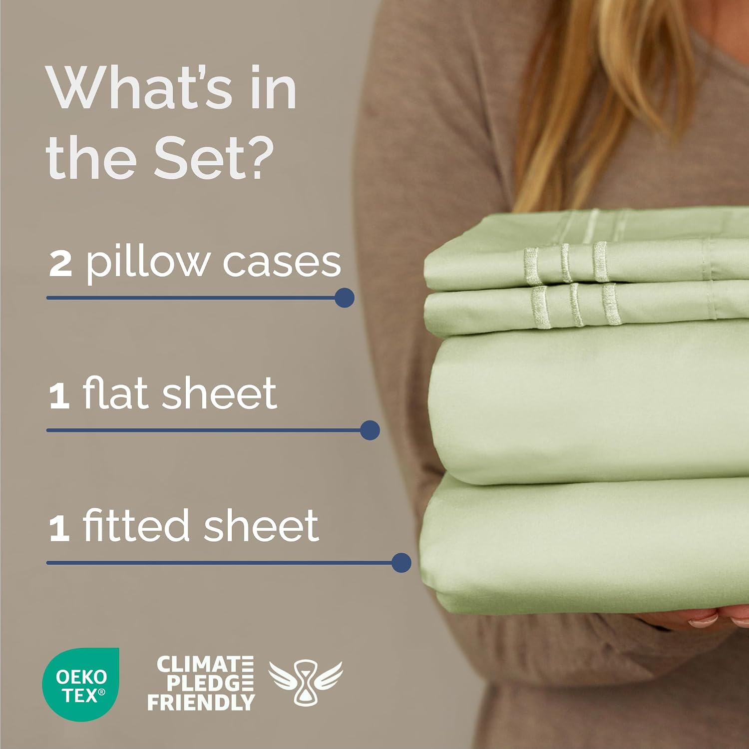 Queen Size 4 Piece Sheet Set - Comfy Breathable & Cooling Sheets - Hotel Luxury Bed Sheets for Women & Men - Deep Pockets, Easy-Fit, Soft…