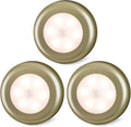 STAR-SPANGLED 3 Pack 2.8” Motion Sensor Lights Indoor AAA Battery Operated, Stick on LED Puck Light for Stairs, Under Cabinet, Closet…