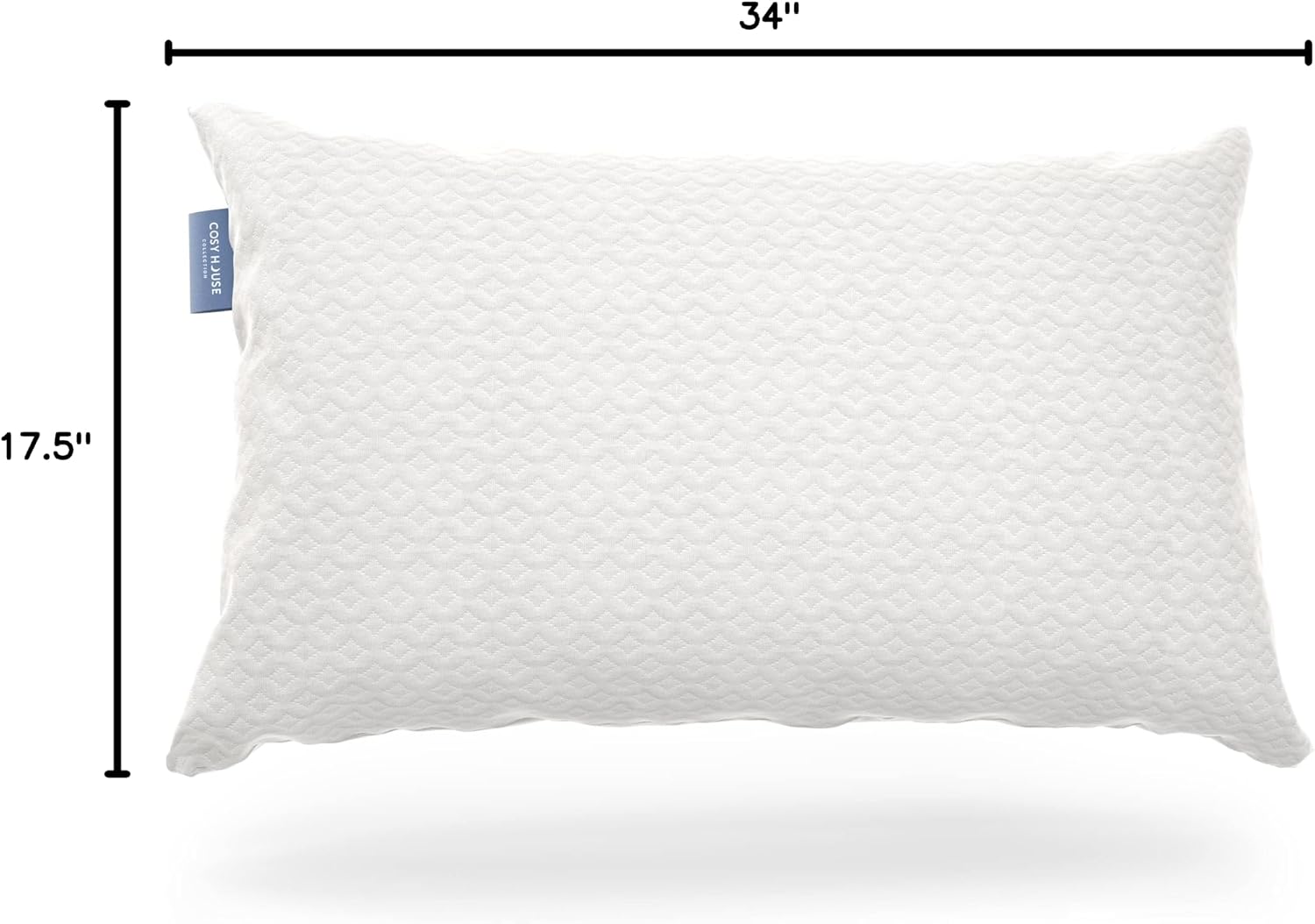 CosyHouseCollection Cosy House Collection Luxury Rayon Derived from Bamboo Shredded Memory Foam Pillow - Adjustable & Removable Fill - Cool…