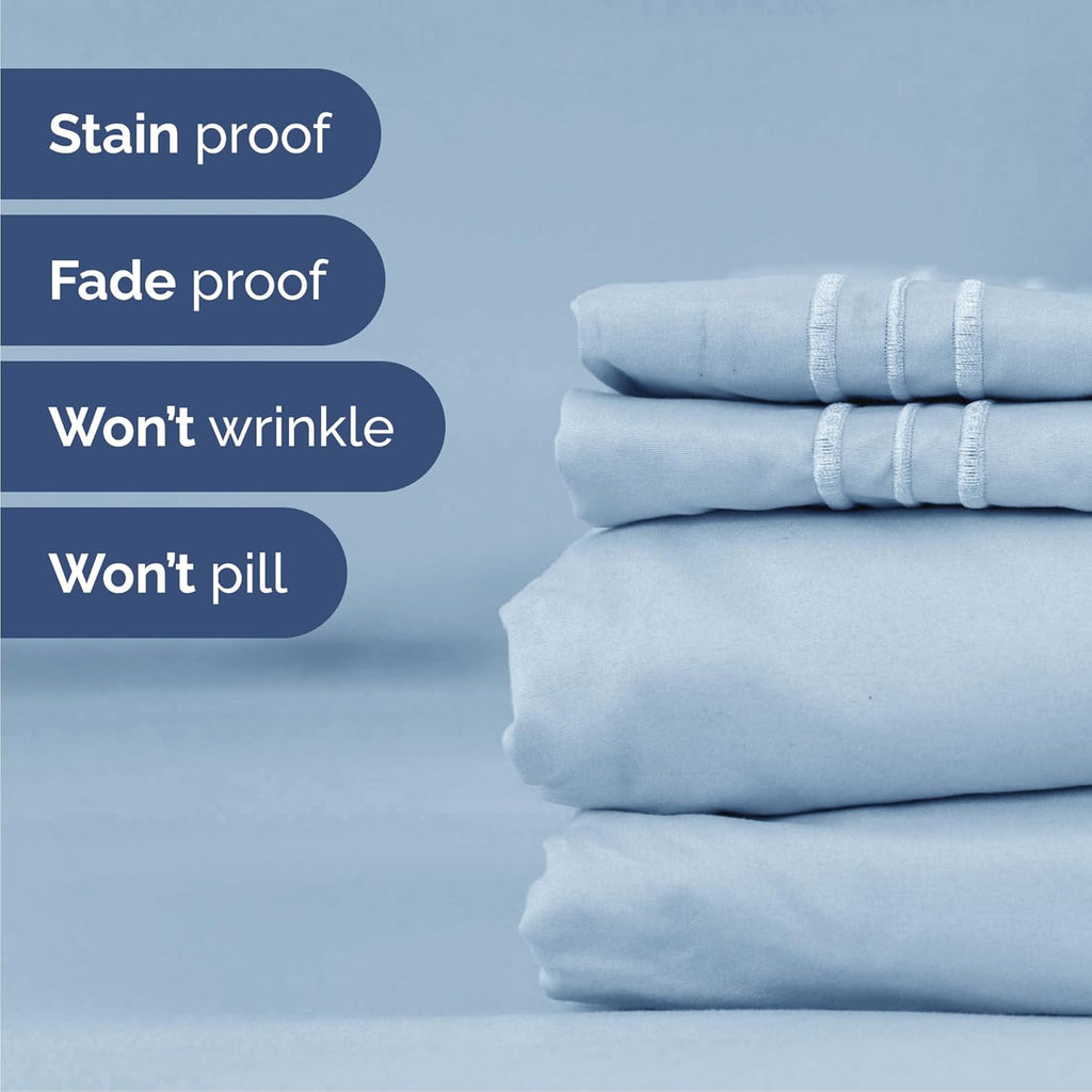 Queen Size 4 Piece Sheet Set - Comfy Breathable & Cooling Sheets - Hotel Luxury Bed Sheets for Women & Men - Deep Pockets, Easy-Fit…