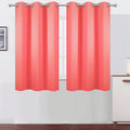 Lemomo Blackout Curtains 38 x 54 inch/Coral Curtains Set of 2 Panels/Thermal Insulated Room Darkening Bedroom Curtains 54 inch silver