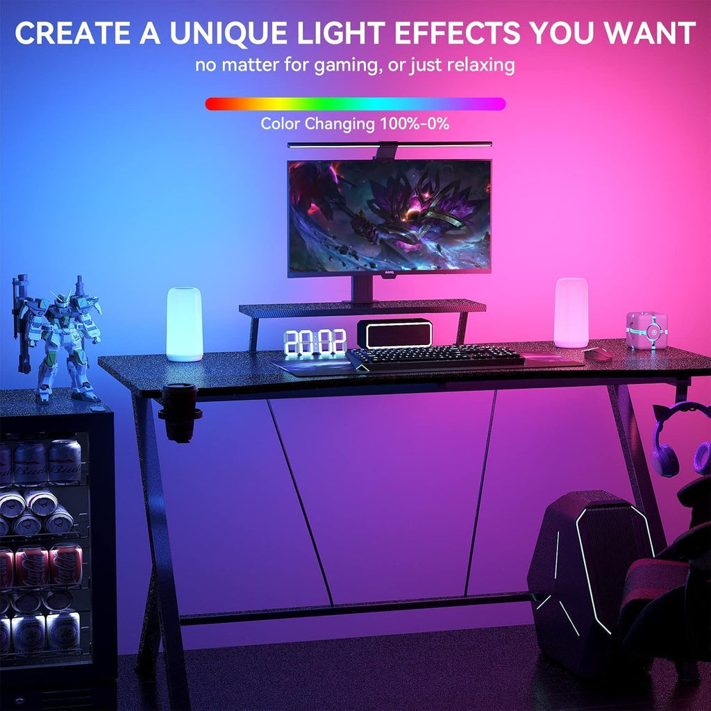 Touch Bedside Table Lamp, [Sleek Design & RGB Mode] 3 Way Dimmable Small Lamp for Bedroom, LED Lamp with Warm White Lights, Multi-Color…