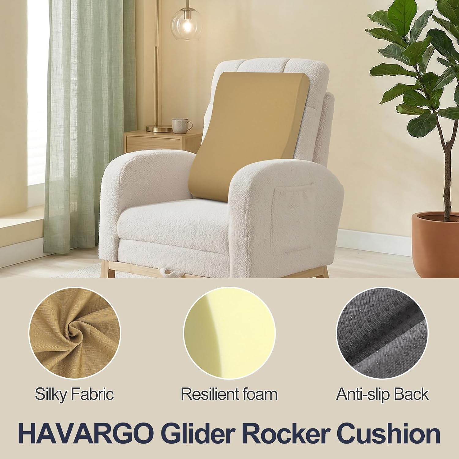 2-in-1 Neck Pillow Lumbar Support Pillow for Recliner Couch & Nursery Glider Chairs- High-Resilient Foam Cushion Ergonomic Back Support…