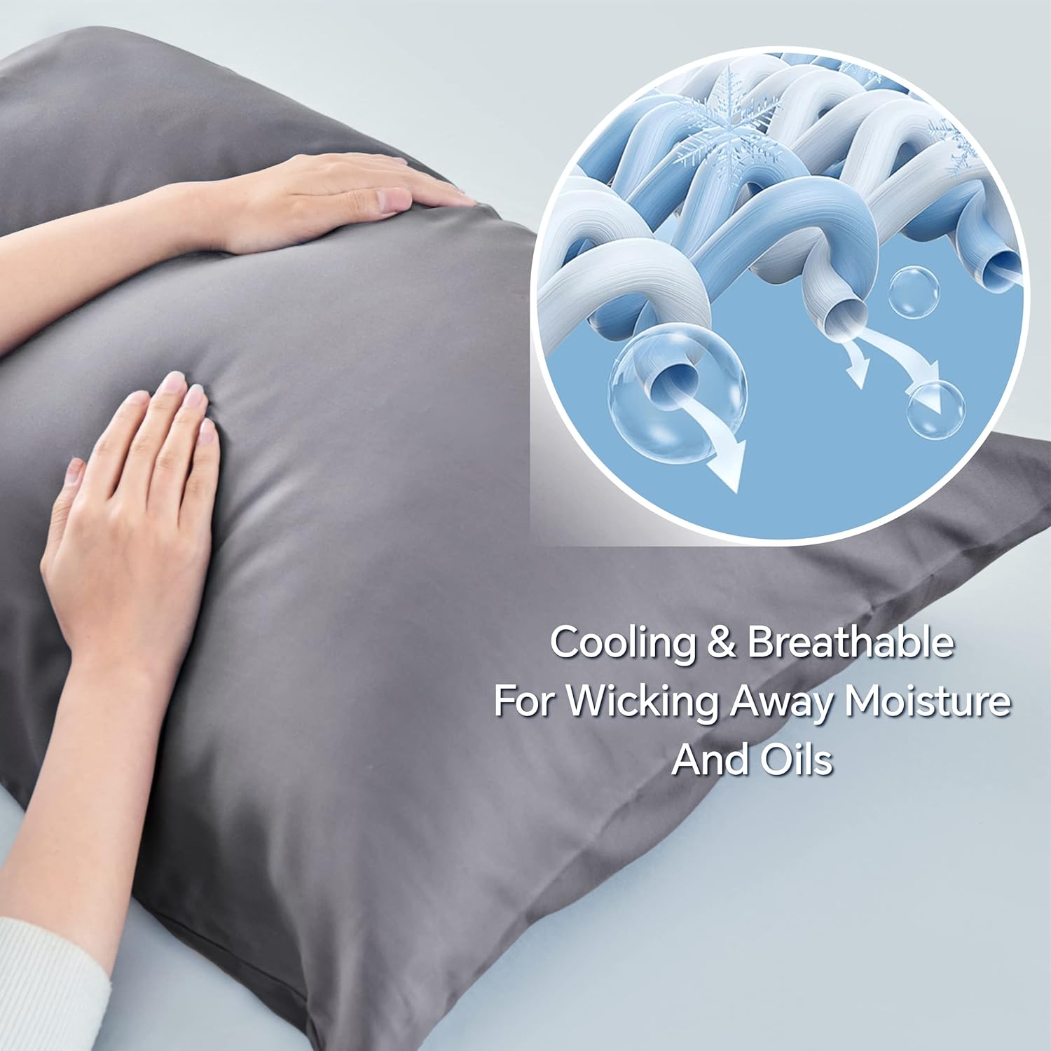 Bedelite Pillow Cases Standard Size Set of 2, Rayon Derived from Bamboo, Cooling Pillow Cases for Hot Sleepers & Night Sweats, Breathable a…