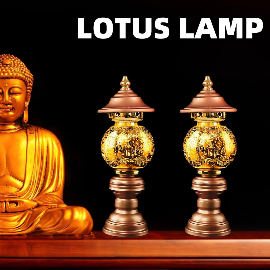 11inch LED Lotus Flower Lamp - 7 Color Changing Buddhist Light for Meditation, Wealth Attraction & Home Decor - Adjustable Brightness…