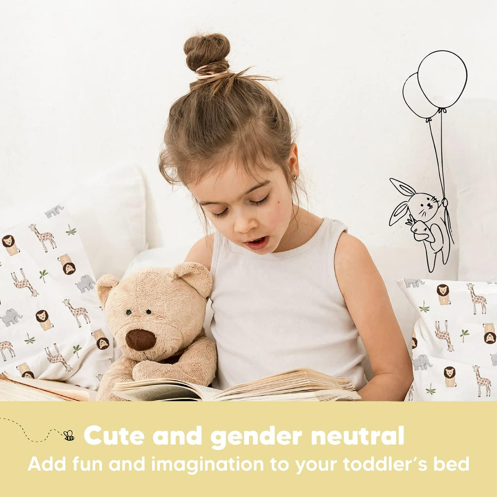 Toddler Pillow with Pillowcase - 13x18 My Little Dreamy Kids Travel Bed Pillows for Sleeping, Organic Cotton Small Pillowcase, Soft &…