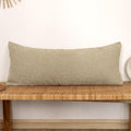 JoraLion 14x36 inch Boucle Lumbar Pillow Cover, Camel Woven Texture Neutral Long Pillow Cover Breathable Cushion Case for Couch Sofa Bed…