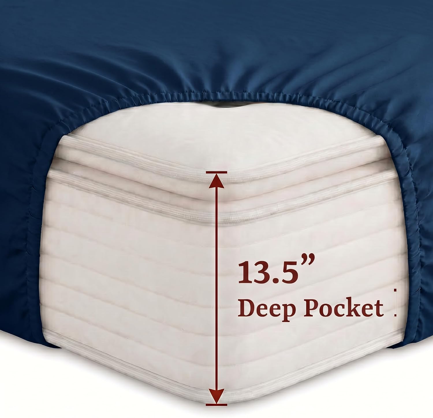 Perupima Peru Pima 415 Thread Count Percal Full Sheet Set - 100% Peruvian Pima Cotton, 4 Piece (Flat, Fitted, 2 Pillowcases) - Cooling, Cri…