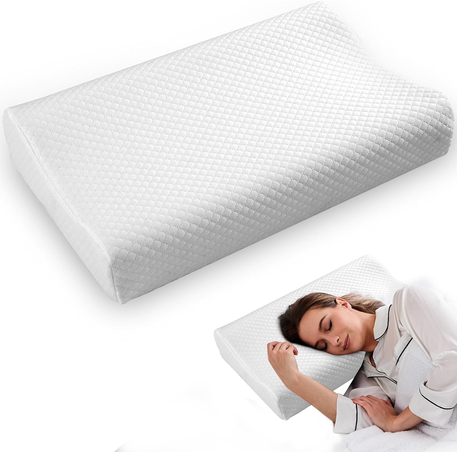 VJASD Memory Foan Pillow for Side Sleeping