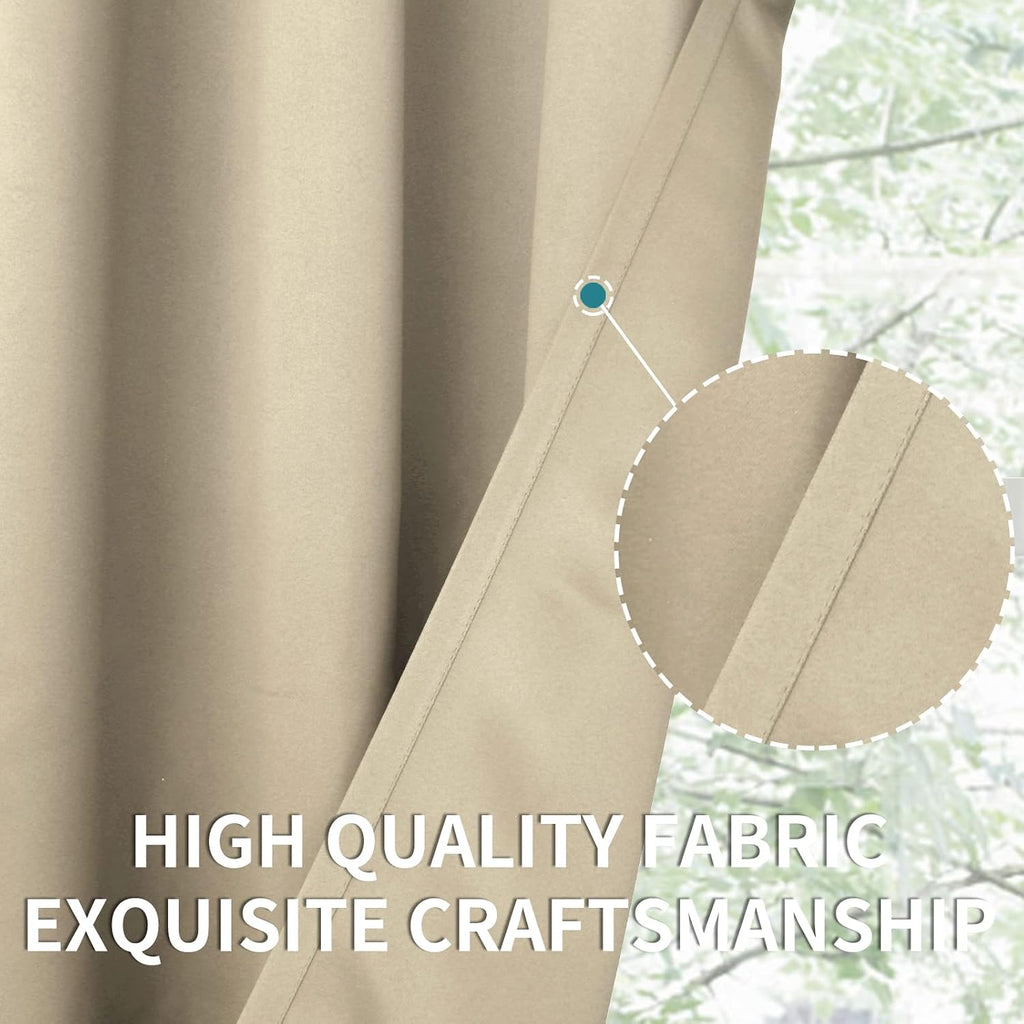 BGment Room Darkening Curtains 84 Inches Long - Grommet Thermal Insulated Drapes Window Treatment Curtains for Bedroom, 2 Panels, 42 x 84 I…