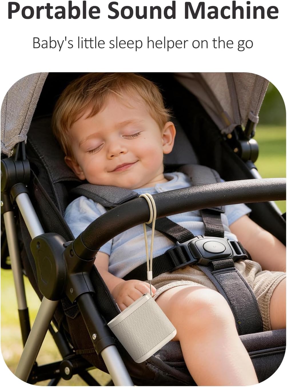 Portable Baby & Adults Sound Machine: Super Long-Lasting & Rechargeable Battery, Headphone Jack, 21 Sounds - White Noise Machine for…
