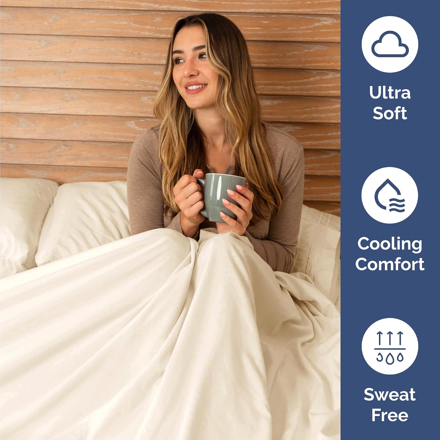 Queen Size 4 Piece Sheet Set - Comfy Breathable & Cooling Sheets - Hotel Luxury Bed Sheets for Women and Men - Deep Pockets, Easy-Fit…