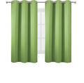 Lemomo Light Green Thermal Blackout Curtains/38 x 63 Inch/Set of 2 Panels Room Darkening Curtains for Bedroom 63 Inch Green