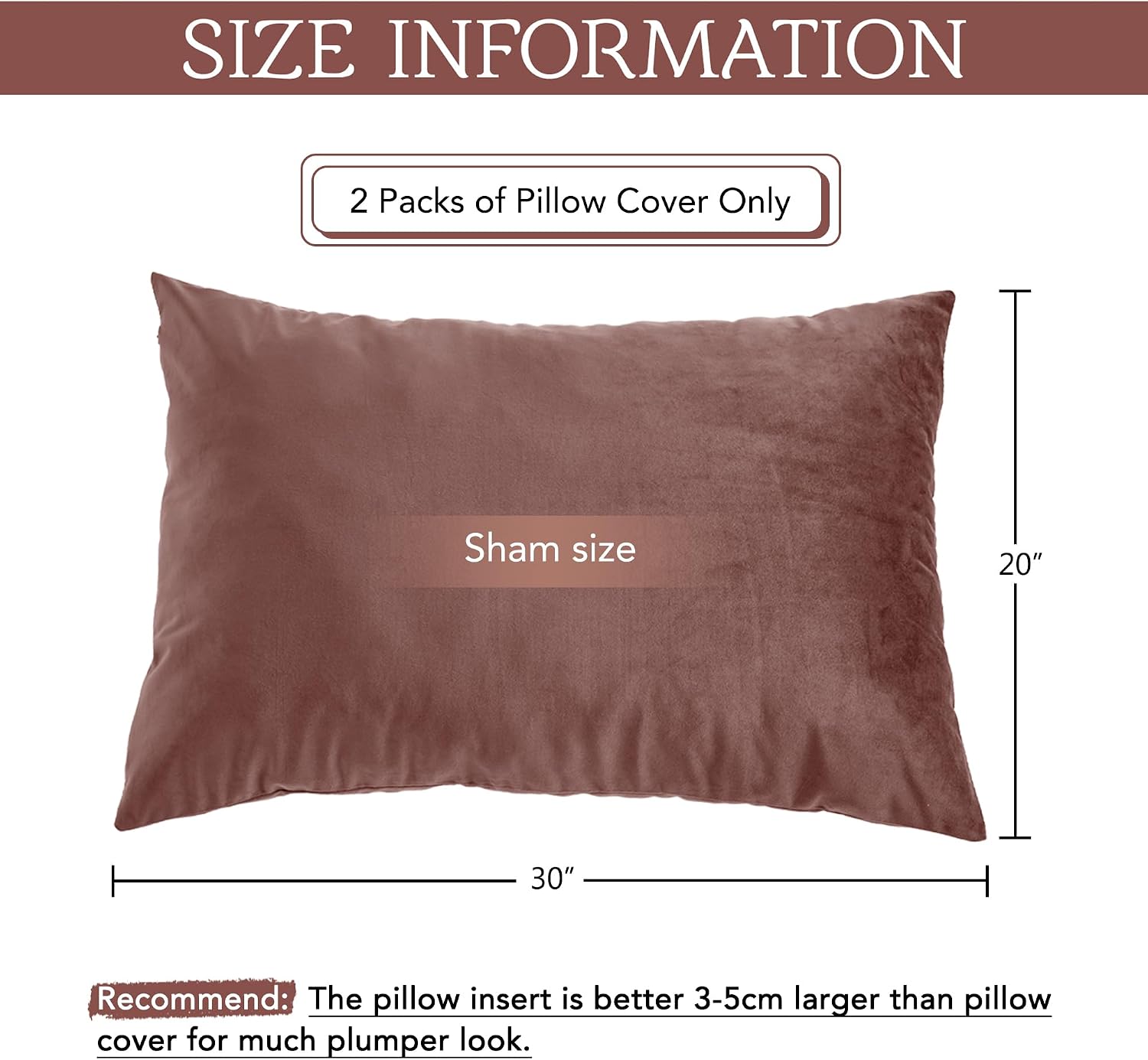 StangH Wild Rose Pink Soft Velvet Pillowcase Bed Pillow Cover for Hair and Skin, Queen Size 20 x 30 inches Set of 2, Luxury Warm Pillow Cov…