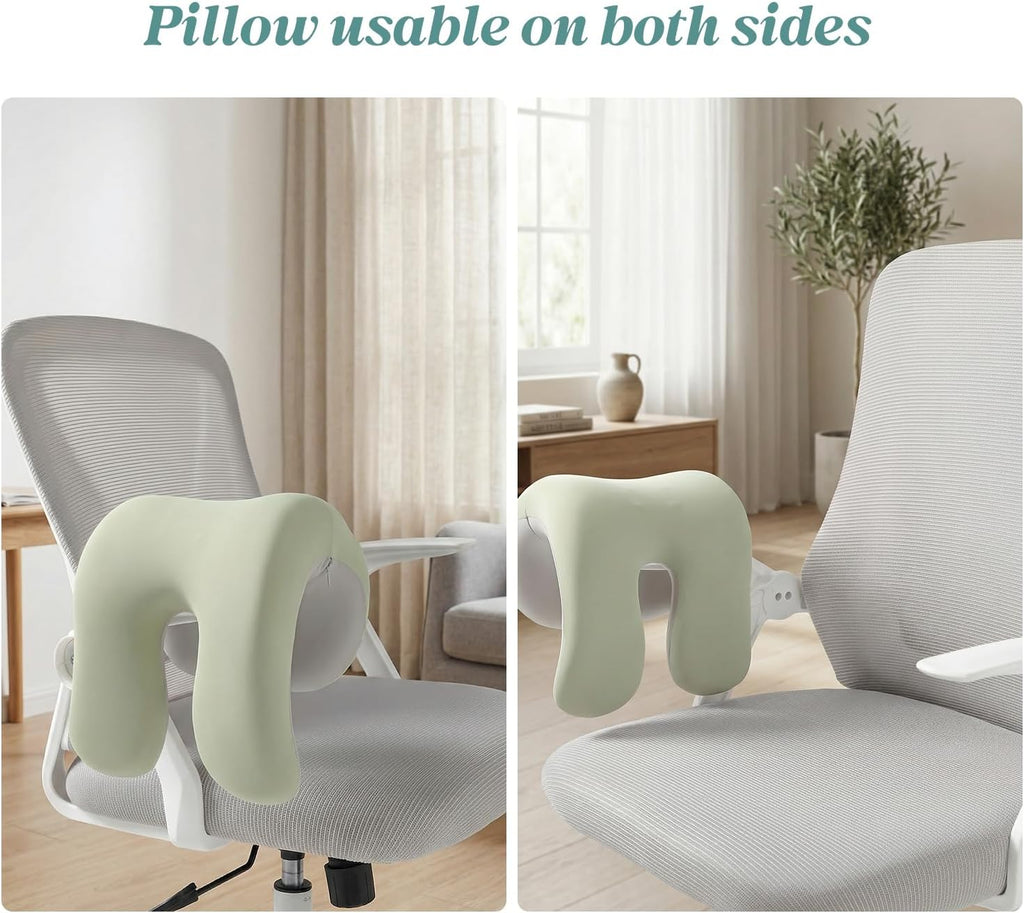 SheRest Office Chair Neck Pillow, Memory Foam Ergonomic Nap Pillow Office Chair Headrest Accessory, Neck Support Pillow Ideal for Office…