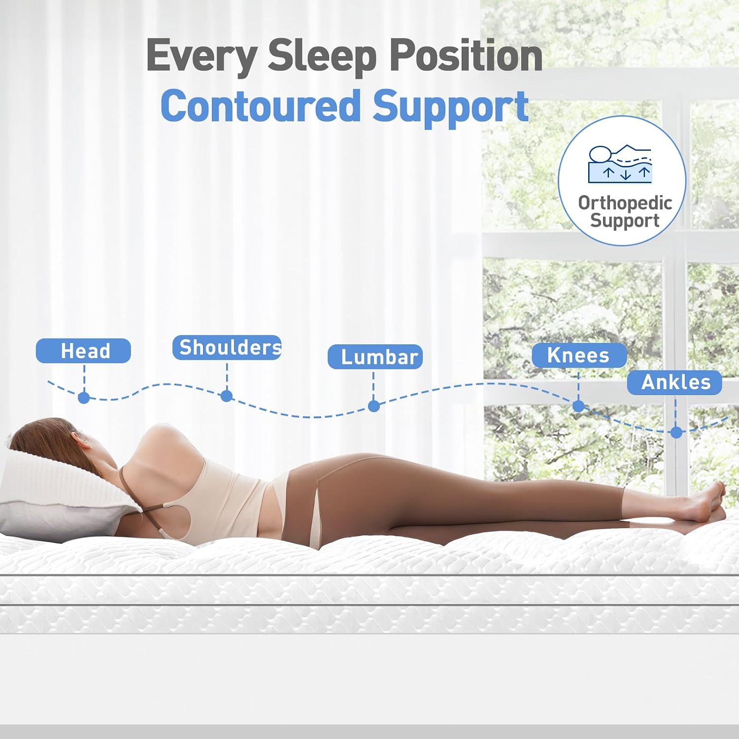 Dual Layer 3 Inch Memory Foam Mattress Topper Twin XL Size, 2 Inch Cooling Gel Memory Foam Plus 1 Inch Pillow Top Mattress Pad Cover…