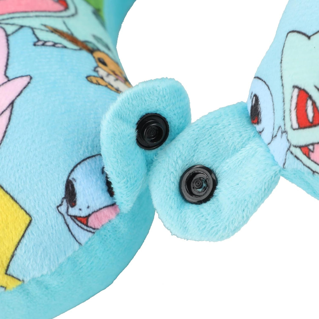 Bioworld Pokemon Pikachu 2-Piece Eye Mask & Neck Pillow Travel Set blue