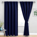 Jiuzhen Blackout Curtains for Bedroom - 60 Inch Extra Wide Thermal Insulated Room Darkening Privacy Soundproof Curtains for Living Room, Se…