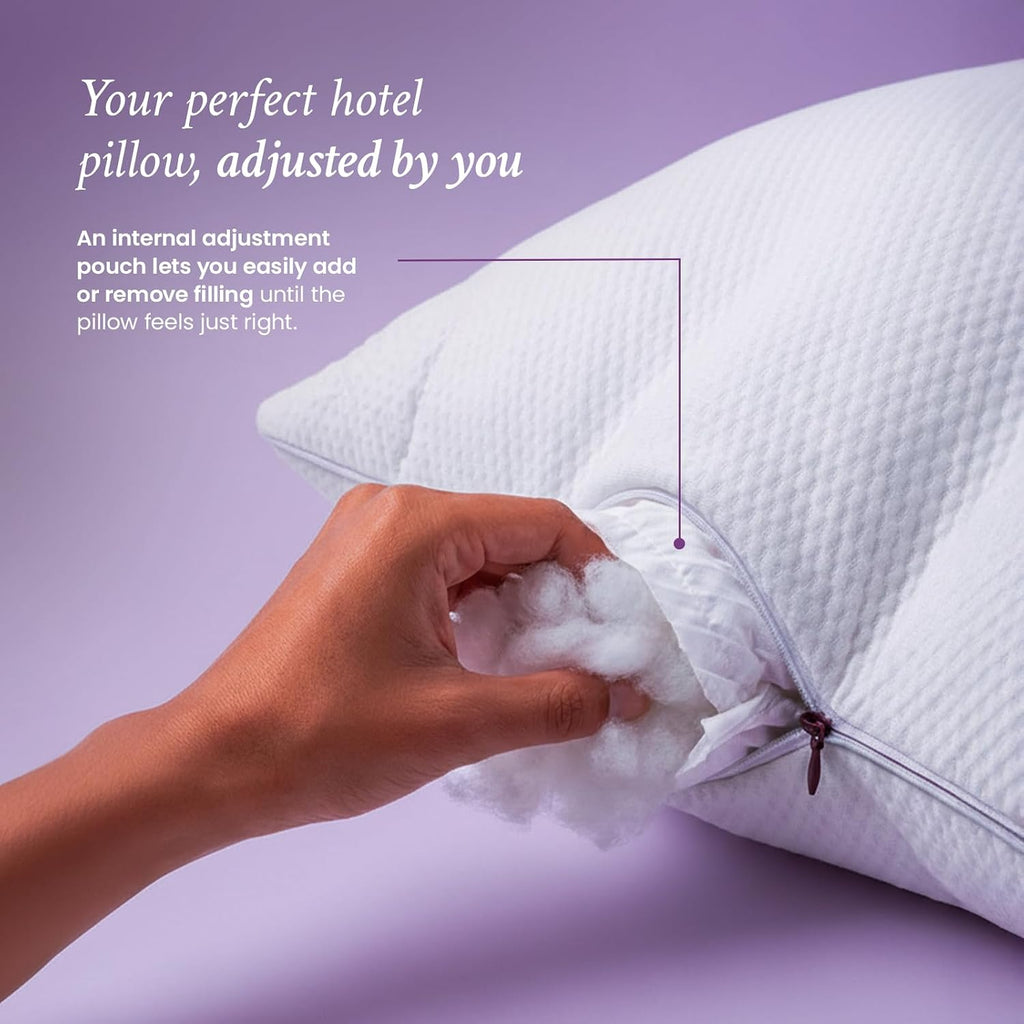 IWannaSleep IWS I WANNA SLEEP Oslo Hotel Collection Bed Pillows Standard/Queen Size Set of 2 - Original Down Alternative Pillow, Adjustable…