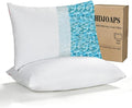 Cooling Pillow for Sleeping King Size Set of 2, Shredded Memory Foam Pillows Adjustable Firm Bed Pillow with Zipper, Cool Pillow for Hot…