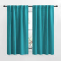 NICETOWN Blackout Curtain Panels for Living Room - (Peacock Blue Color) 42x63 Inch, 2 Panels Set, Thermal Insulated Room Darkening…