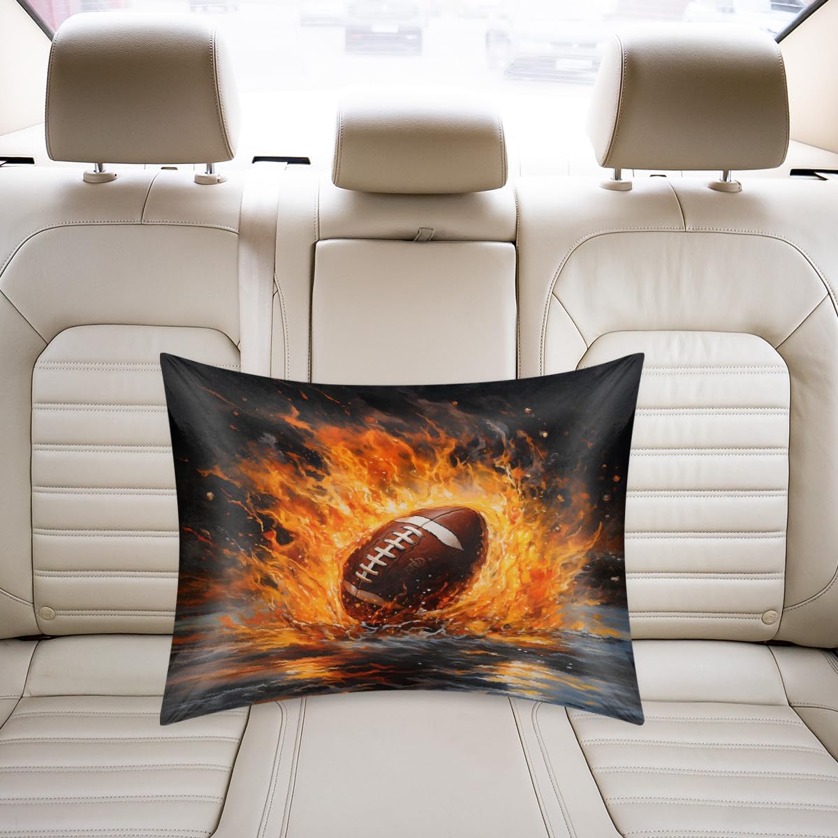 Fire Sports Rugby Satin Pillowcase for Hair and Skin Soft Silk Pillow Cases with Envelope Closure Cooling Pillow Case Slip 15.99 Pillow…