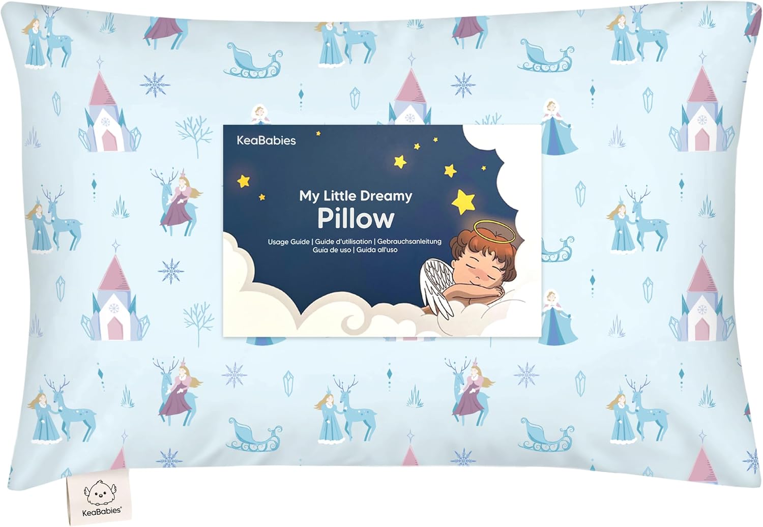 Toddler Pillow with Pillowcase - 13x18 My Little Dreamy Kids Travel Bed Pillows for Sleeping, Organic Cotton Small Pillowcase, Soft &…