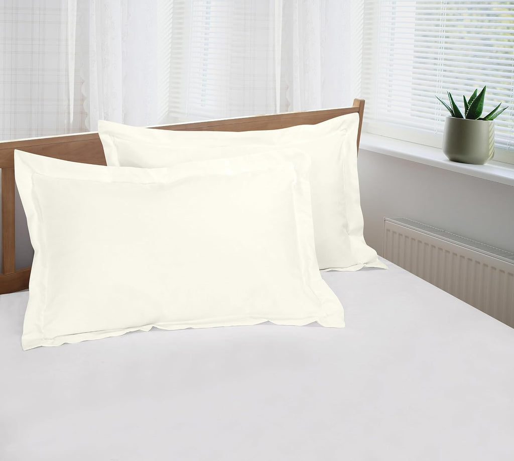 Royalelinens Royale Linens Pillow Shams 2 Pack Standard Size 20x26 Inch - Brushed 1800 Microfiber - Bed Shams, Wrinkle & Fade Resistant Sup…