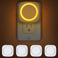 Amber Night Lights Plug into Wall, 4 Packs Dimmable Night Light with Dust to Dawn Sensor, Automatically Turn on and Off, Gentle Glow…