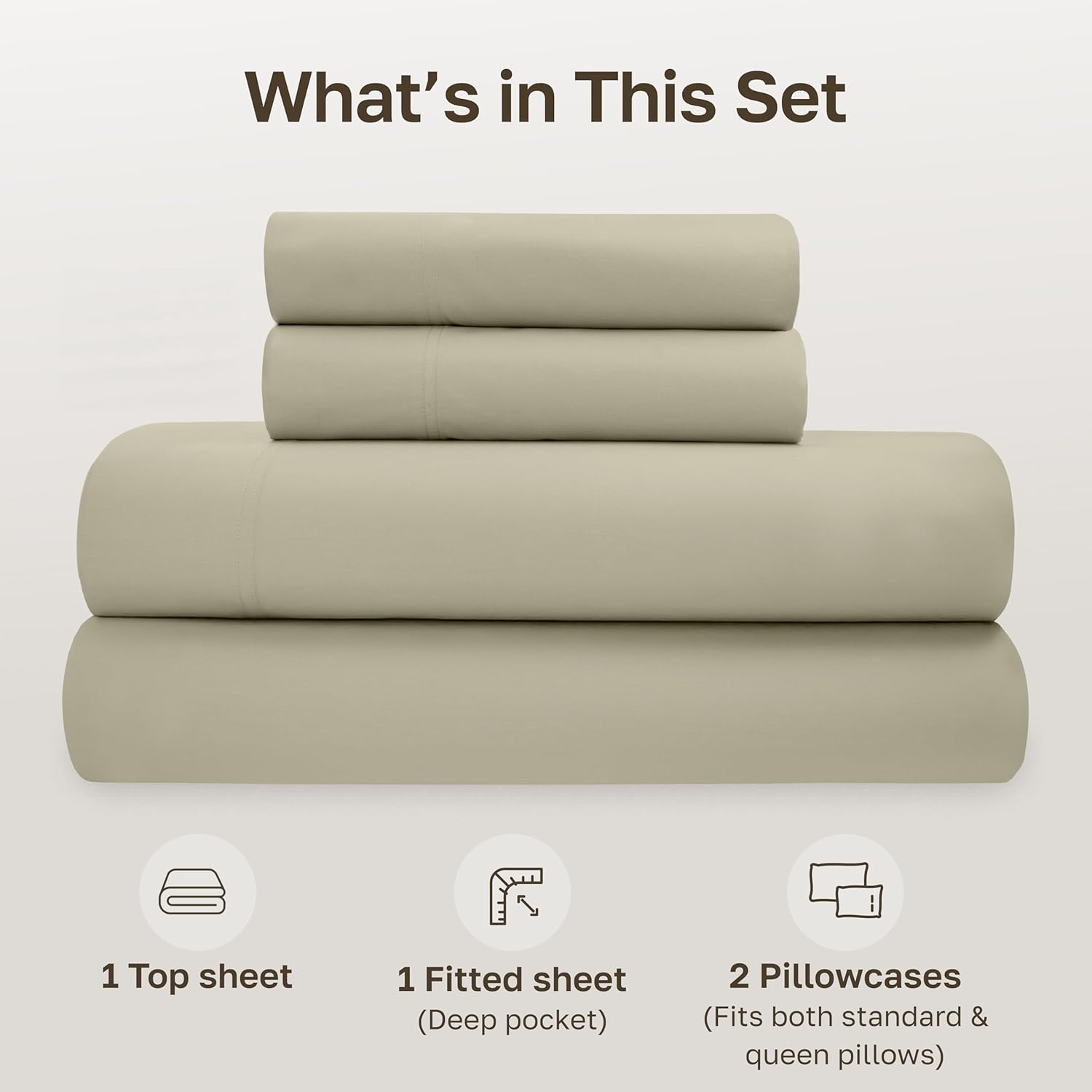 CaliforniaDesignDen California Design Den Sheets Queen Size Bed Set - Soft 100% Organic Cotton Sheets with Deep Pockets, Crisp Percale, Bre…