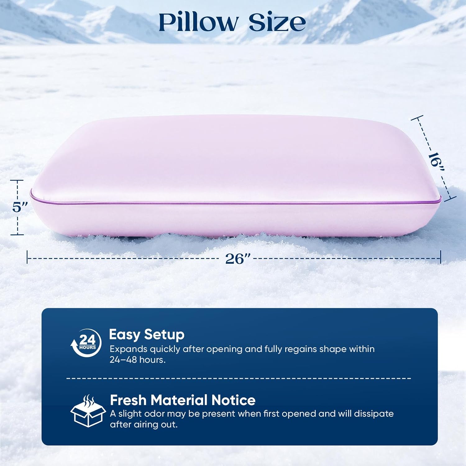 Royal Choice Cooling Gel Pillow for Hot Sleepers, Cold Memory Foam Pillows for Sleeping, Supportive Bed Pillow for Side Back&Stomach…