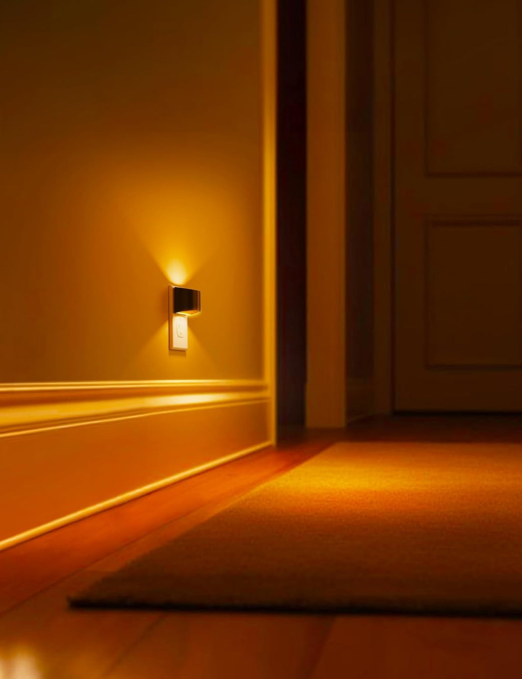 L LOHAS LED Night Light 2 Pack, Night Lights Plug into Wall, Dusk to Dawn Sensor Nightlight, 3 Level Brightness Adjustable, 1600K Amber…