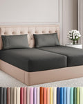 Split King Size 5 Piece Sheet Set - Comfy Breathable & Cooling Sheets - Hotel Luxury Bed Sheets for Women & Men - Deep Pockets, Easy-Fit…