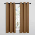 NICETOWN Sleek Blackout Curtains 63 inches Length for Small Windows, Noise Reducing and Block Draft Panels for Door Doorway Laundry…
