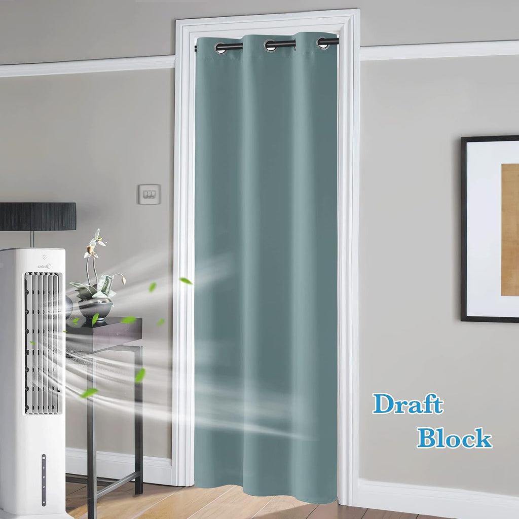 Rybhome RYB HOME Temporary Doorway Curtains Blackout Privacy Room Divider Curtains Portable Drapes for Closet Wall Panel for Bedroom Living…