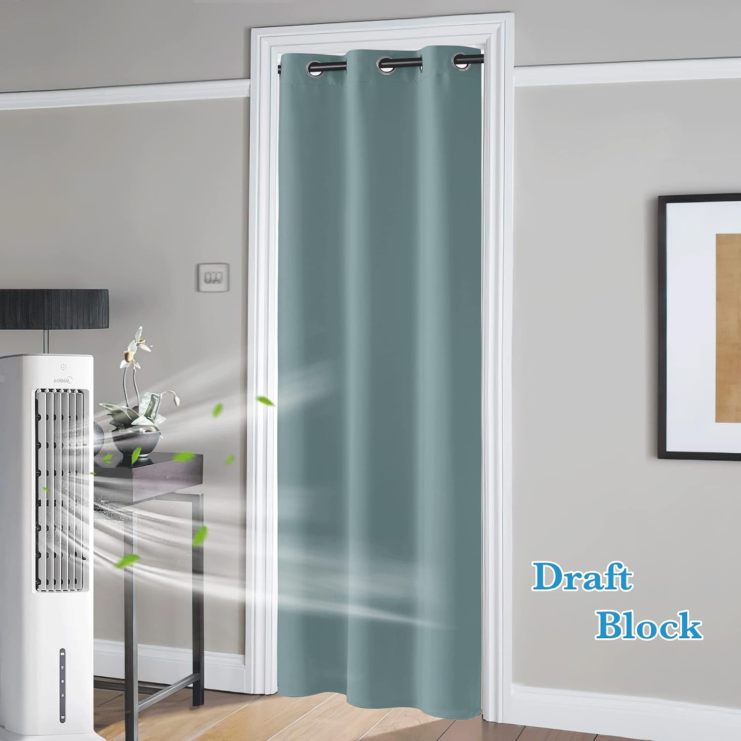 Rybhome RYB HOME Temporary Doorway Curtains Blackout Privacy Room Divider Curtains Portable Drapes for Closet Wall Panel for Bedroom Living…