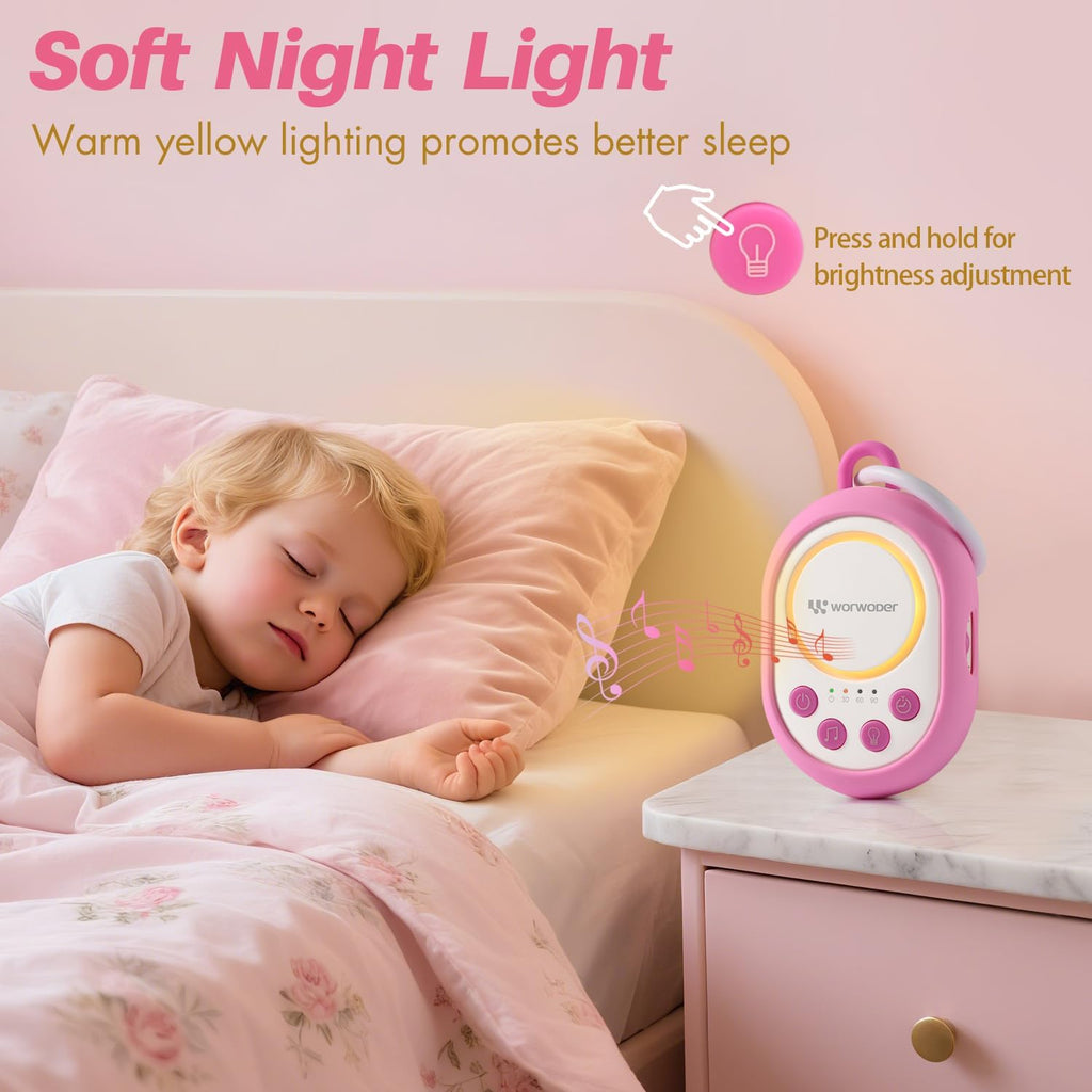2026 Mom's Choice Awards | White Noise Sound Machine Baby with Night Light, 20 Soothing Sounds, 22 Hours Battery Life, Travel, Registry…