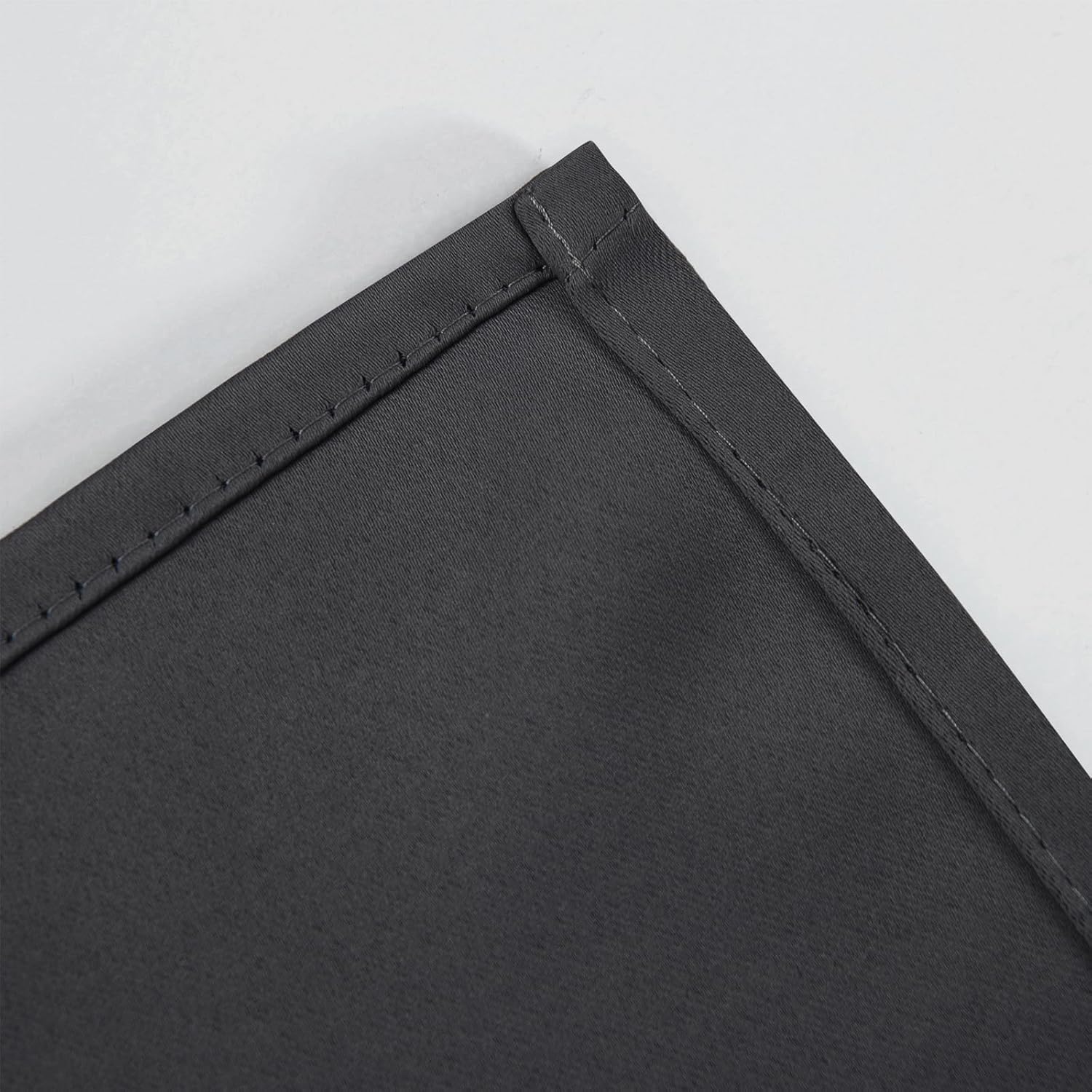 Lemomo Dark Grey Thermal Blackout Curtains/52 x 54 Inch/Set of 2 Panels Room Darkening Curtains for Bedroom 54 Inch Grey