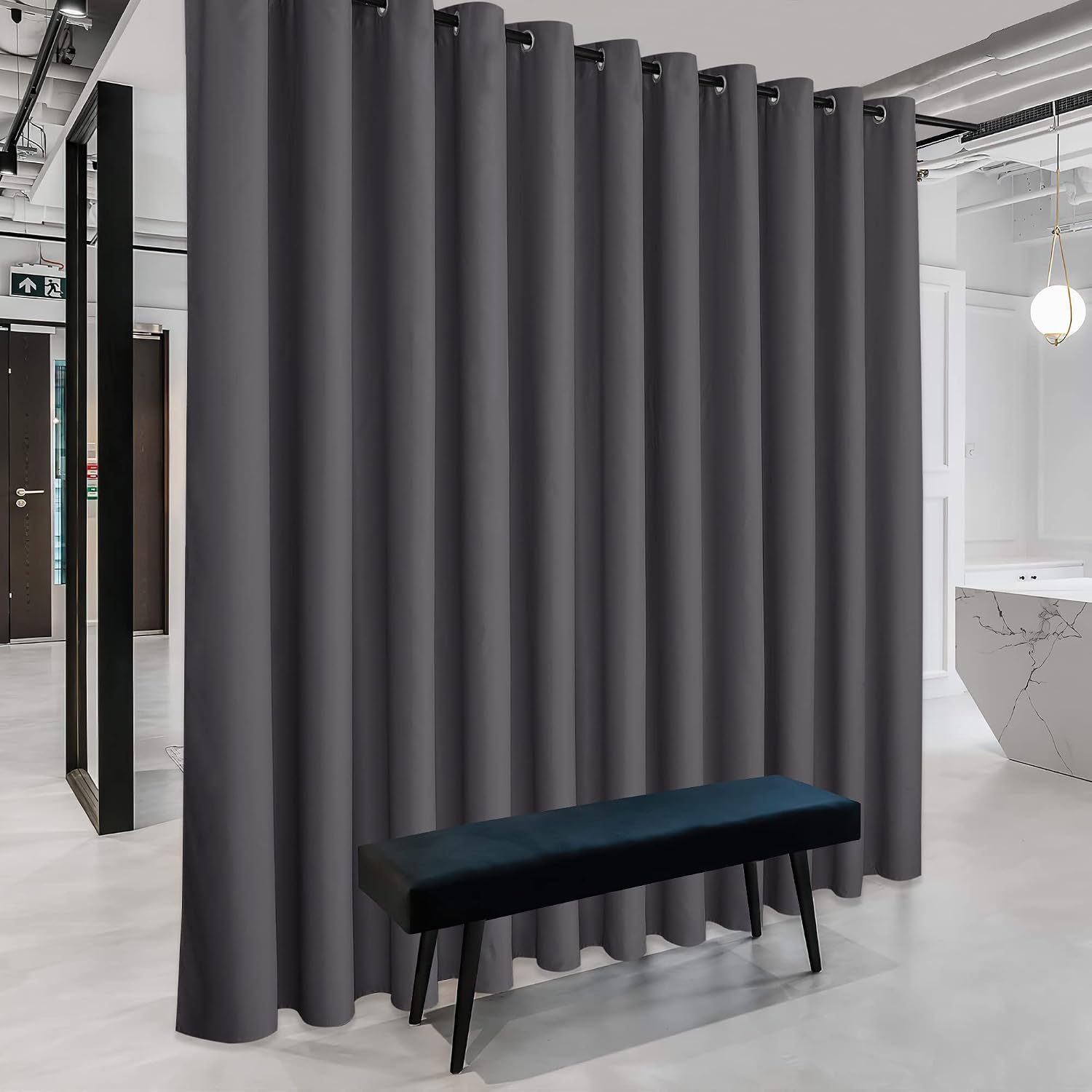 Rybhome RYB HOME Room Divider Curtains - Extra Wide Blackout Privacy Space Wall Divider Screens for Living Room Share Bedroom Patio Door Ho…