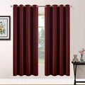 Yakamok Room Darkening Curtains 63 Inches Long Blackout Curtains Thermal Insulated Drapes with Grommets Top Window Treament Curtain for…