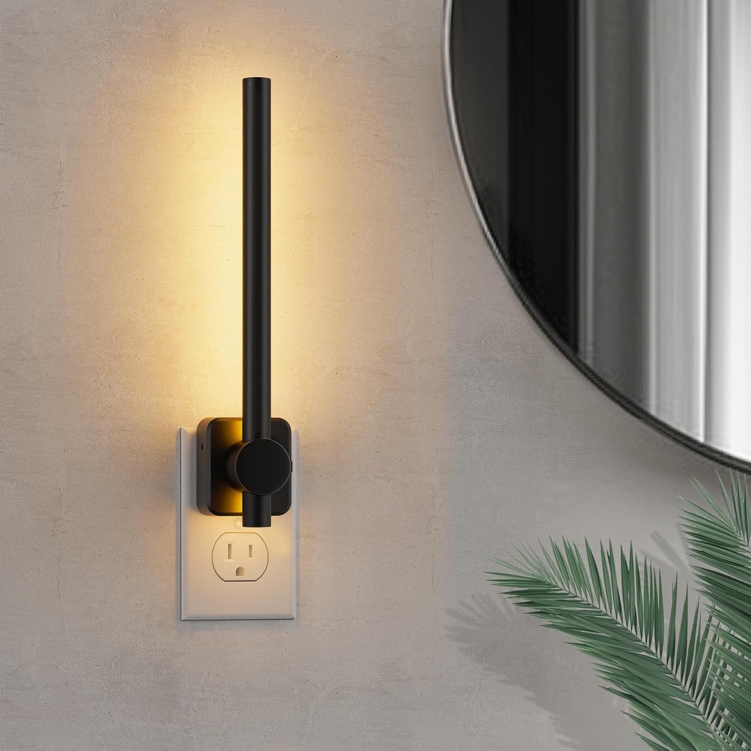 L LOHAS LED Night Light, Night Lights Plug into Wall, 0-200LM Bathroom Nightlight, Dusk to Dawn Sensor 2W Dimmable Nightlights, Soft…