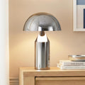Brightech Venus 14" Globe Table Lamp – Modern Mid-Century Lamp with Golden Metal Shade – Nightstand, Bedside, Desk & Accent Table…