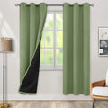 BGment Thermal Insulated 100% Blackout Curtains for Bedroom with Black Liner, Double Layer Full Room Darkening Noise Reducing Grommet Curta…