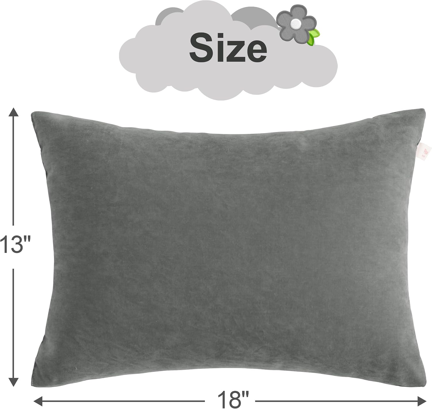 BEDSUM Toddler Pillows, 13x18 Ultra Soft Microfiber Travel Pillow for Sleeping - Small Pillows for Kids Daycare, Flight and Neck Support…