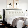 Headboard Pillow King - Bed Wedge Headboard Reading Pillow for Sitting in Bed, Large Daybed Pillow, Velvet Positioning Support Bedrest…