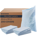 McKesson Disposable Pillow Case Covers [200 Count] Bulk Pillowcase, Single-Use for specialized Hospital Travel, Standard Size, Blue, 21…