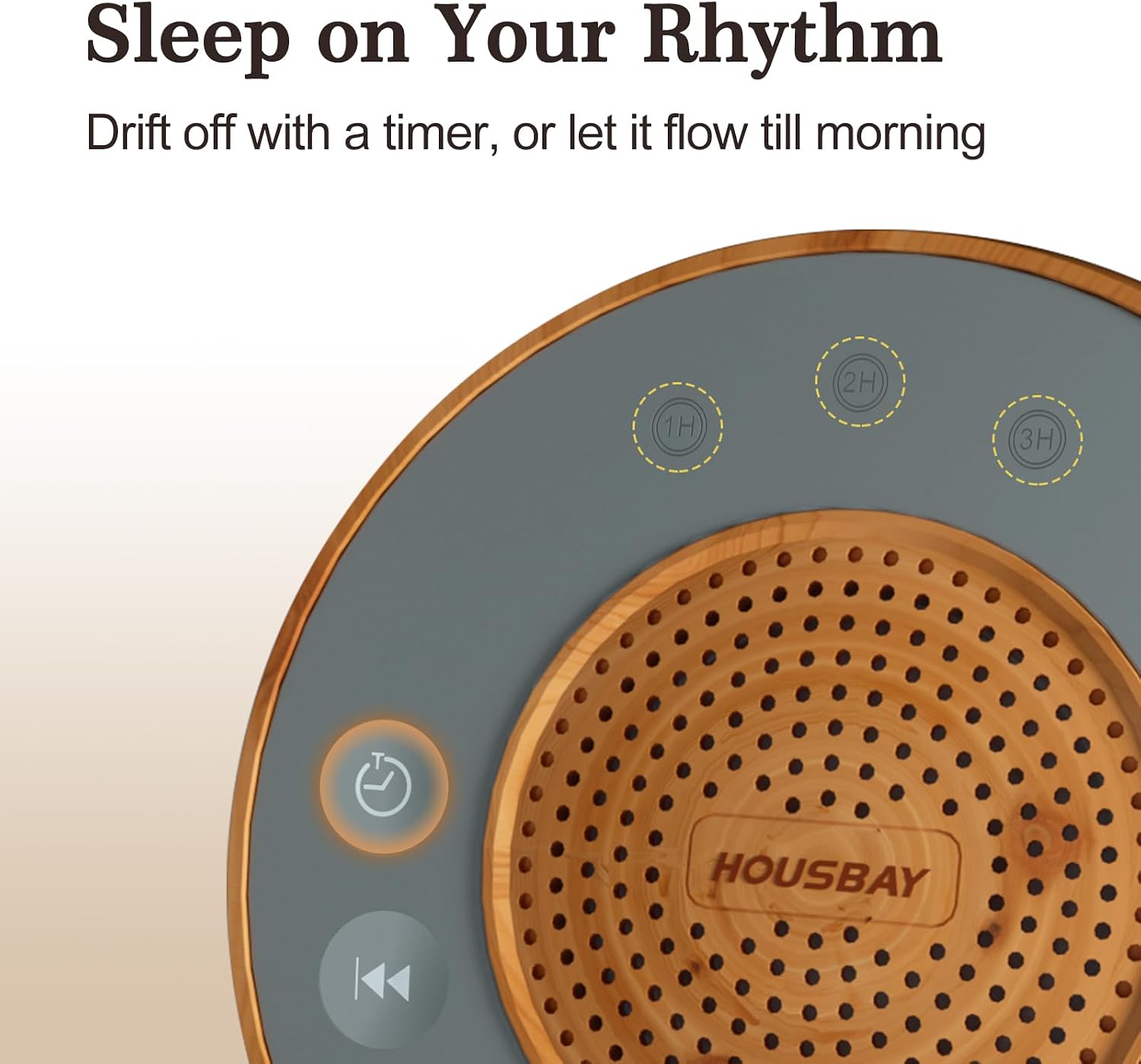 Housbay White Noise Machine with 31 Soothing Sounds, 5W Loud Stereo Sound, Auto-Off Timer, Adjustable Volume, Sleep Sound Machine for…