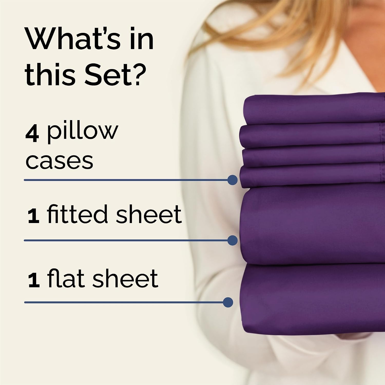 Queen 6 Piece Sheet Set - Comfy, Breathable & Cooling - Hotel Luxury Bedding for Women, Men, Kids, Teens and Children - 1 Flat & 1 Fitted…